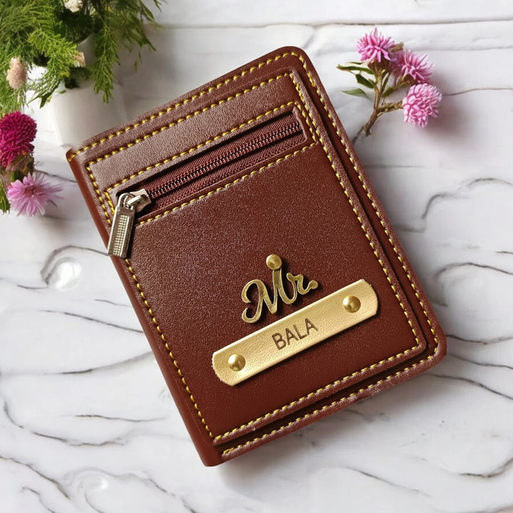 Personalized Urban Edge Vertical Wallet for Men