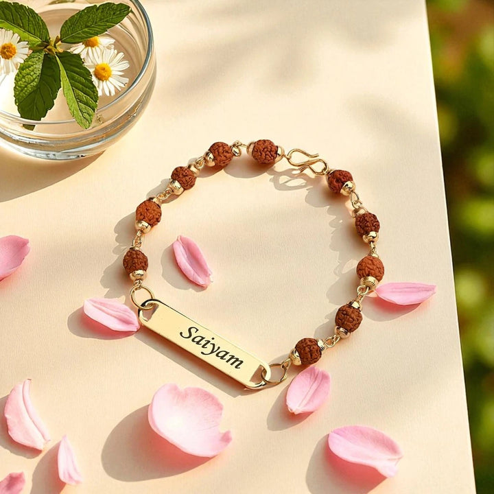 Customised Name Rudraksha Bracelet