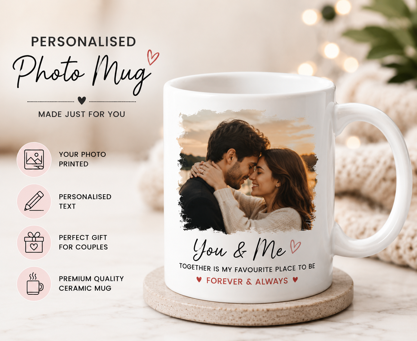 Personalised Photo Mug – A Gift Straight From the Heart ❤️ Mug The Cover Lounge