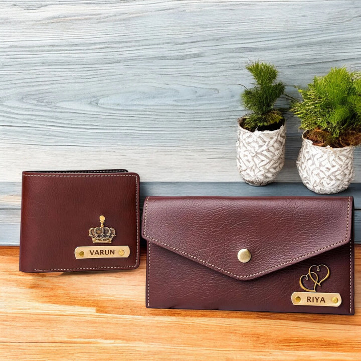 Personalized Couple Wallet Combo