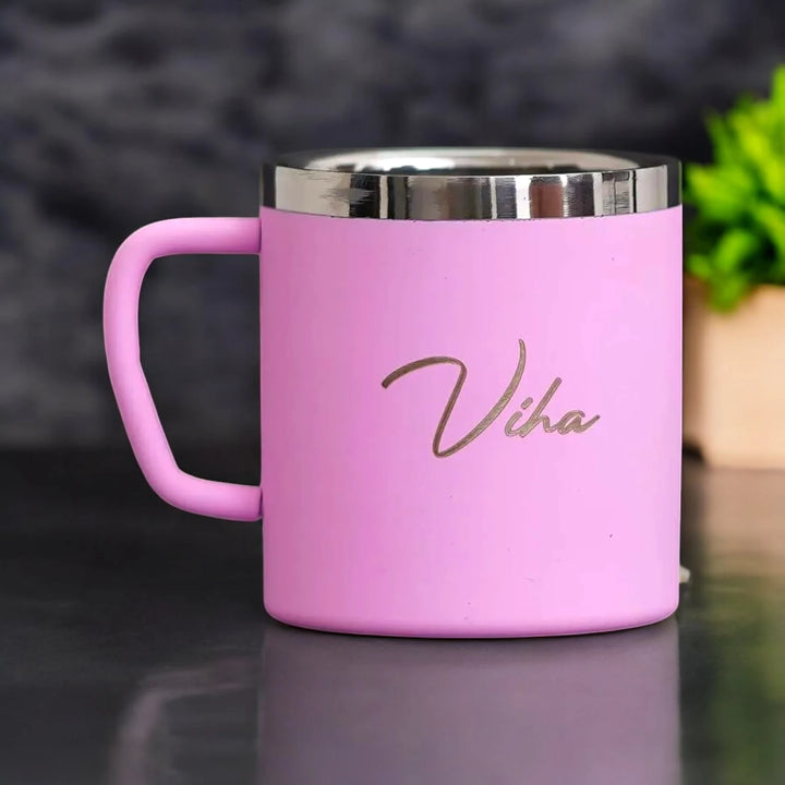 Pink Steel Mug