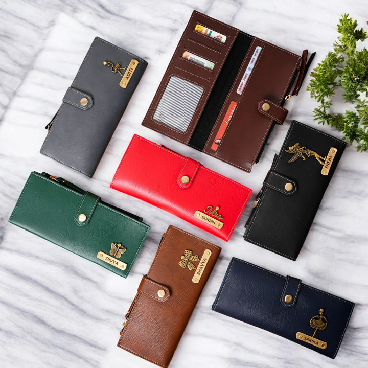 Premium Personalized 2-Fold Ladies Wallet
