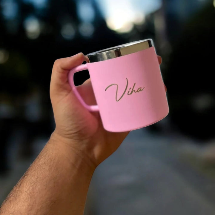 Pink Steel Mug