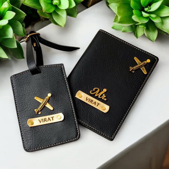 Travel Combo :- Passport Cover & Luggage Tag