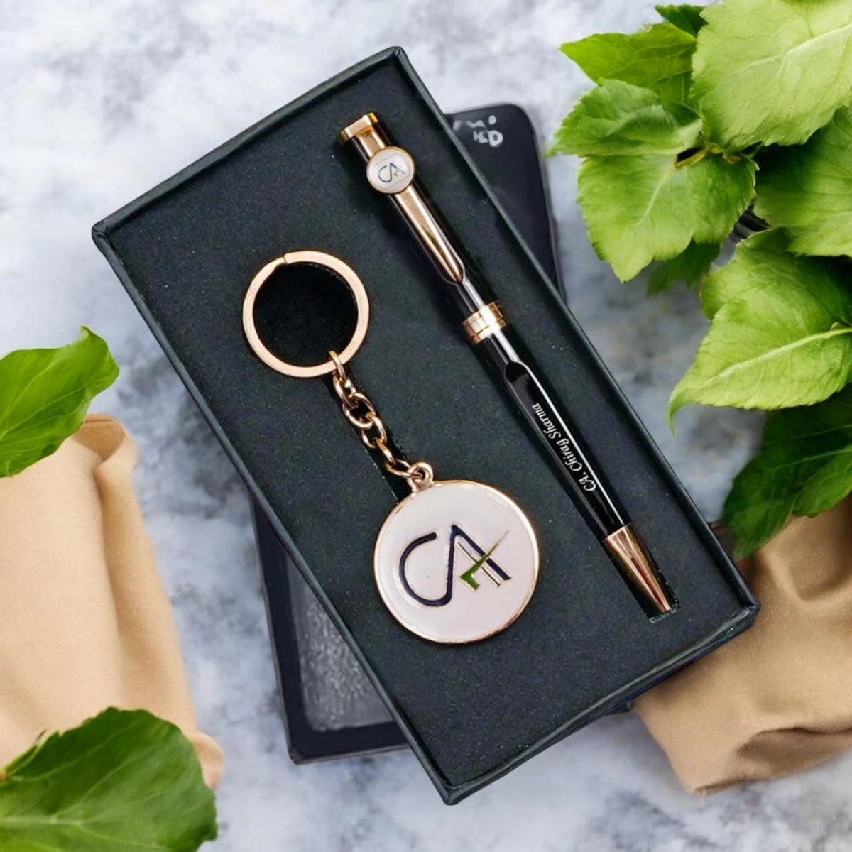 Pen Topper Keychain Personalized Pen & Keychain Combo - CA Signature Set – The Cover Lounge