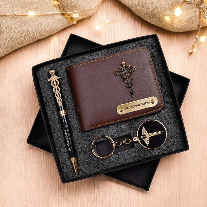 Personalized Wallet, Pen &amp; Keychain for Doctor