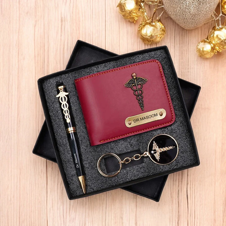 Personalized Wallet, Pen &amp; Keychain for Doctor